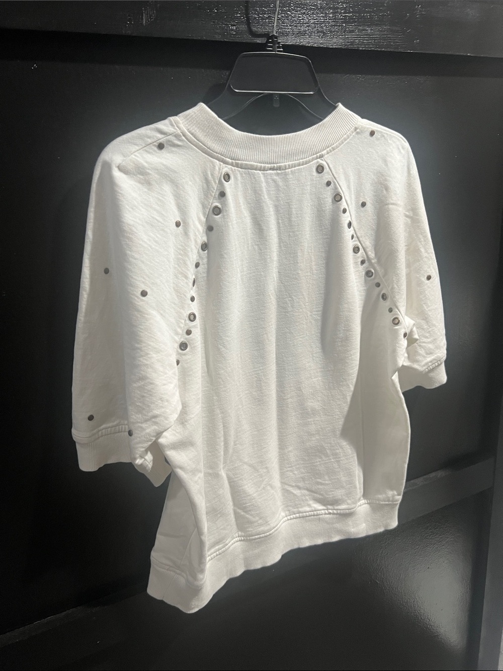 Anthropologie | White Short Sleeved Top | Size Medium - Picture 6 of 11
